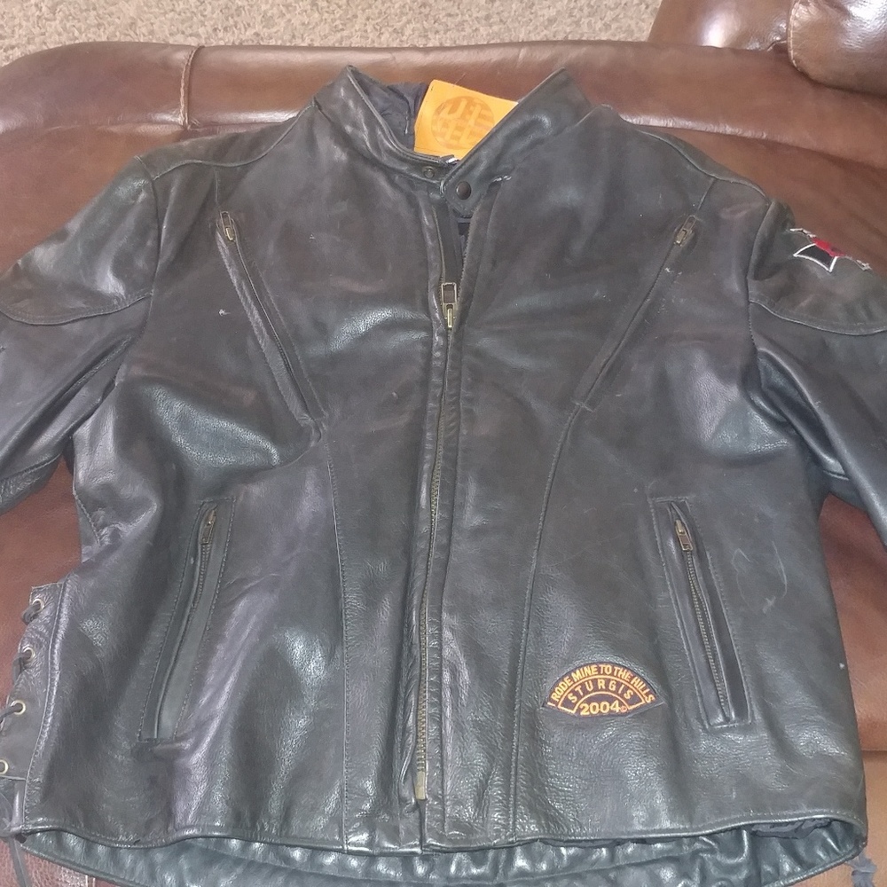 Leather Harley jacket
